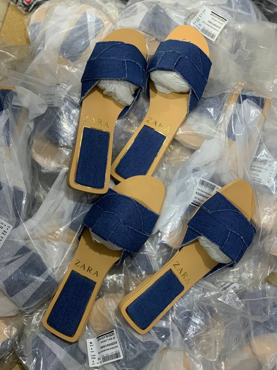DENIM ZARA SLIDE