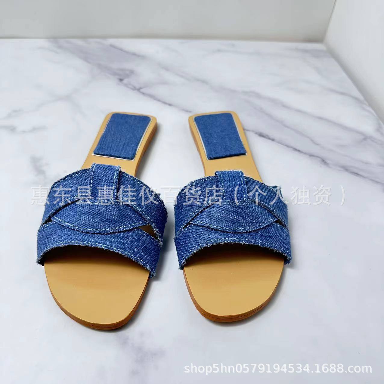 DENIM ZARA SLIDE