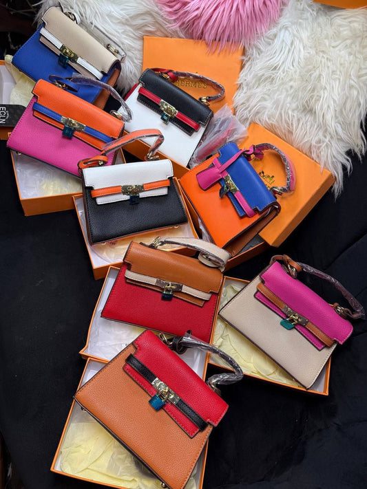 MULTICOLORED HERMES BOXED BAG
