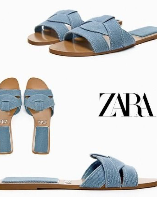 DENIM ZARA SLIDE